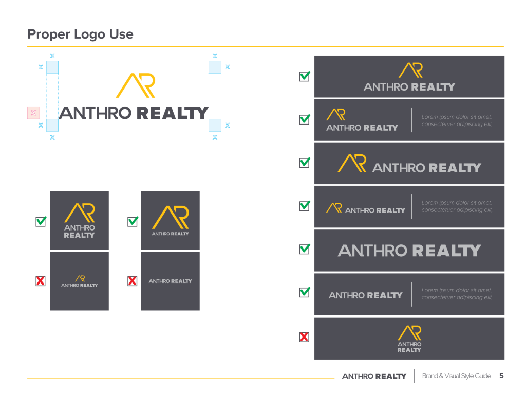 Anthro Realty logo usage guidelines