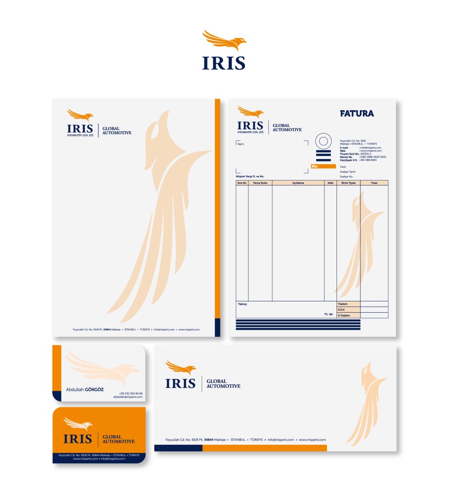 IRIS corporate stationery