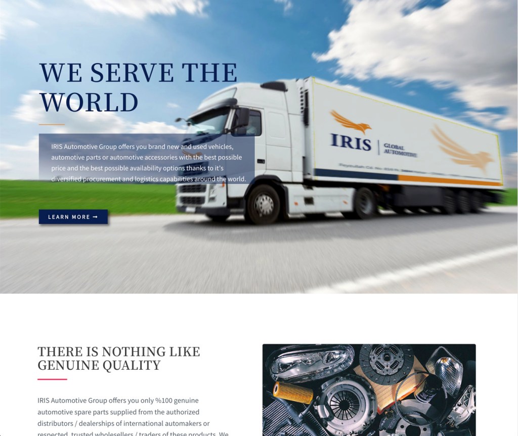 IRIS brand applied to digital interface